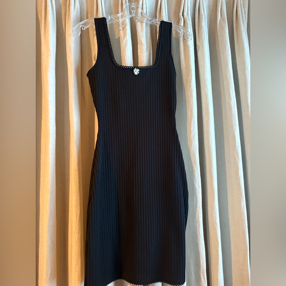 SOLID & STRIPED Elegant Black Midi Dress